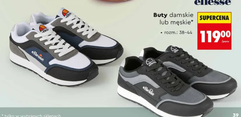 Buty damskie lub męskie promocja w Biedronka