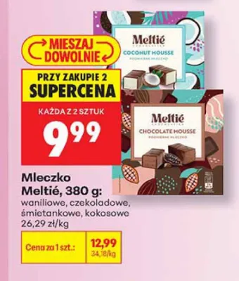 Mleczko Meltié czekoladowe promocja w Biedronka