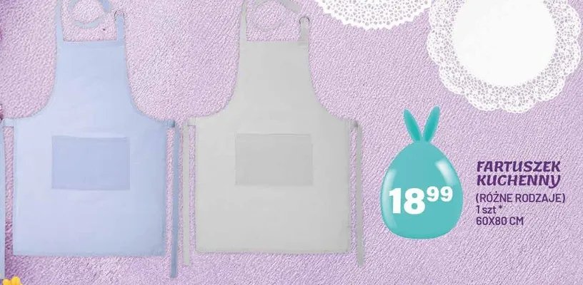 Fartuszek kuchenny (różne rodzaje) 60x80cm promocja w Arhelan