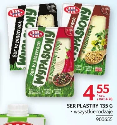 Ser Wypasiony plastry Mlekovita 135g promocja w Selgros