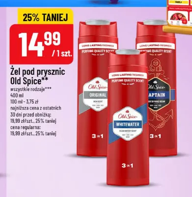 Żel pod prysznic Old Spice Whitewater promocja w POLOmarket