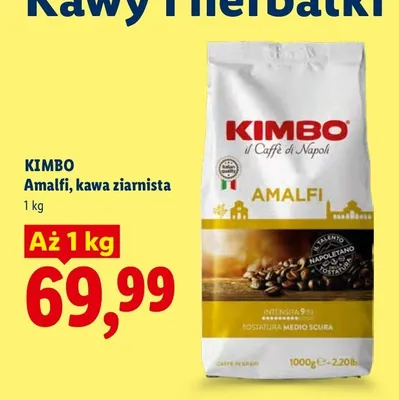 Kawa ziarnista Kimbo Amalfi promocja w Lidl