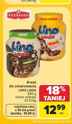 Krem do smarowania Lino Lada Duo promocja w Carrefour Market