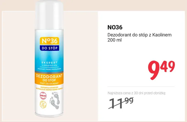 Dezodorant do stóp z Kaolinem promocja w Rossmann