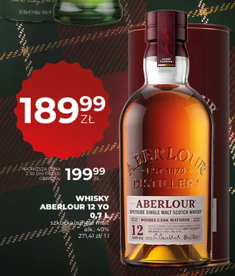 Whisky Aberlour 12 YO promocja w Duży Ben