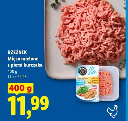 Mięso mielone z piersi kurczaka Rzeźnik promocja w Lidl