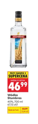 Wódka Stumbras 40% promocja w Biedronka