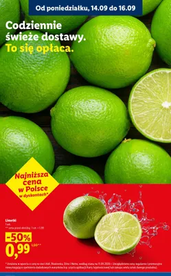 Limetki promocja w Lidl