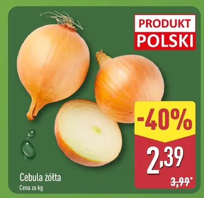 Cebula żółta promocja w Aldi
