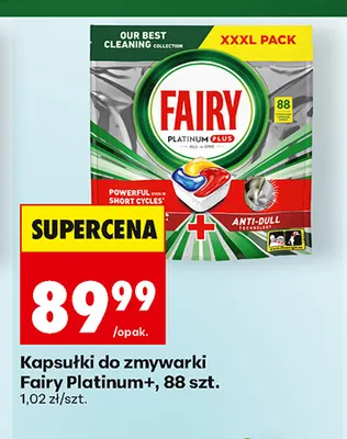 Kapsułki do zmywarki Fairy Platinum+ promocja w Biedronka