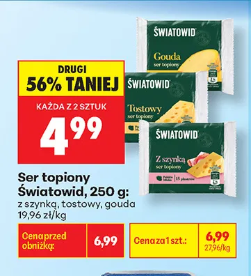 Ser topiony Światowid gouda promocja w Biedronka