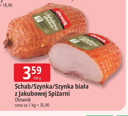 Szynka z Jakubowej Spiżarni Olewnik promocja w Leclerc