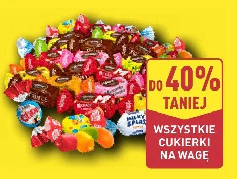 Wszystkie cukierki na wagę promocja w Aldi