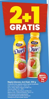Napój mleczny Jovi Duet, 350 g promocja w Twój Market