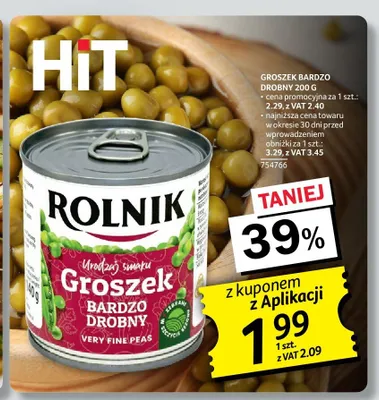 Groszek bardzo drobny Rolnik promocja w Selgros