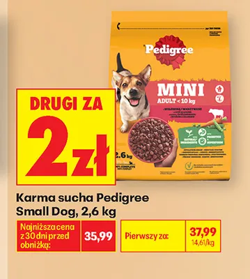 Karma sucha Pedigree Small Dog promocja w Biedronka
