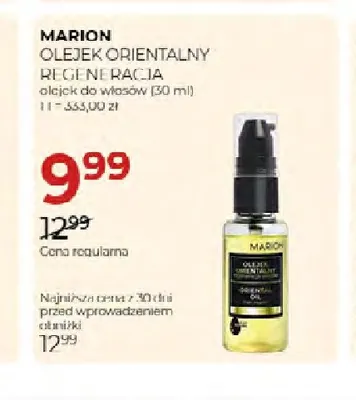 Olejek do włosów Marion Olejek Orientalny Regeneracja promocja w Drogerie Jawa