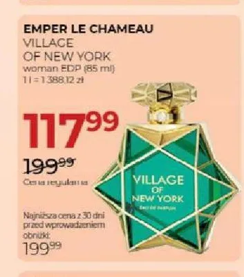 Woda perfumowana Emper Le Chameau Village Of New York promocja w Drogerie Jawa