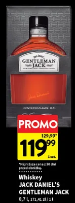 Whiskey Jack Daniel's Gentleman promocja w Intermarche