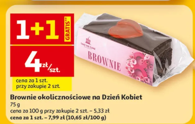 Brownie okolicznościowe na Dzień Kobiet promocja w Auchan