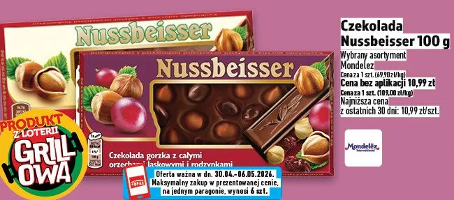 Czekolada Nussbeisser promocja w TOPAZ