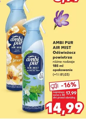 AIR MIST Odświeżacz powietrza różne rodzaje Ambi Pur promocja w Kaufland