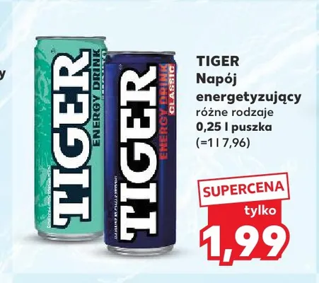 Napój energetyzujący Tiger Classic promocja w Kaufland
