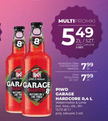 Piwo Garage Hardcore Watermelon & Lime promocja w Duży Ben