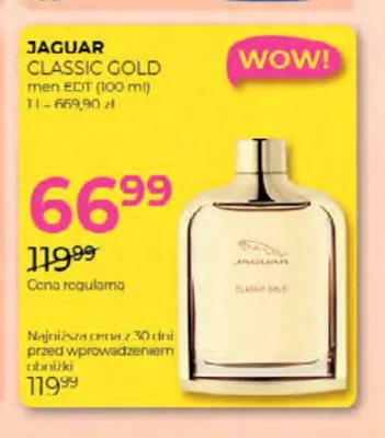 Woda toaletowa Jaguar Classic Gold promocja w Drogerie Jawa