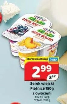 Serek wiejski z jagodami Piątnica promocja w Delfin