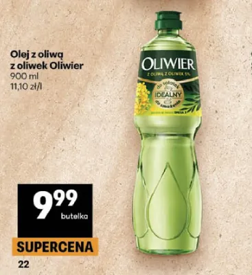 Olej rzepakowy z oliwą z oliwek Oliwier promocja w Delikatesy Centrum