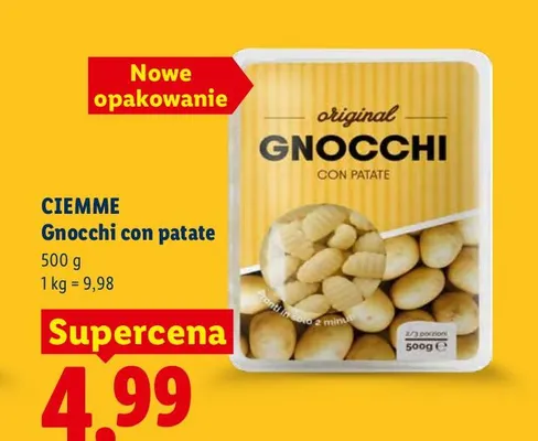 Gnocchi con patate Ciemme promocja w Lidl