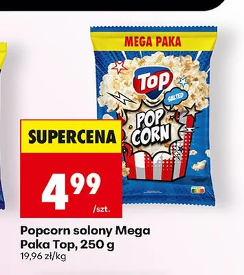 Popcorn solony Mega Paka Top promocja w Biedronka
