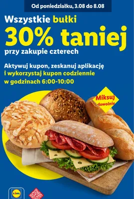 Bułki promocja w Lidl