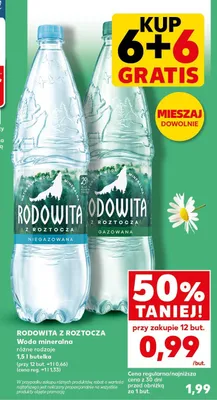 Woda mineralna niegazowana / gazowana promocja w Kaufland