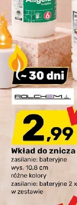 Wkład do znicza LED Rolchem promocja w Bricomarche