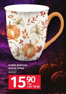 Kubek baryłka 630 ml dynie promocja w Selgros