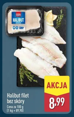 Halibut filet bez skóry promocja w Aldi