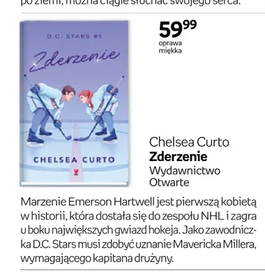 Książka Zderzenie Chelsea Curto promocja w Empik