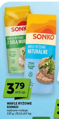 Wafle ryżowe naturalne Sonko promocja w Groszek