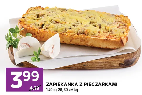 Zapiekanka z pieczarkami promocja w Stokrotka