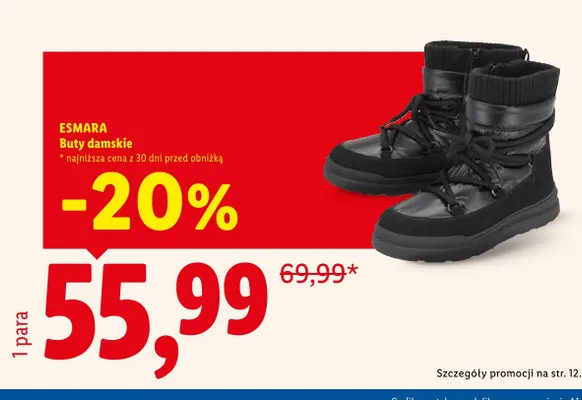 Buty damskie Esmara promocja w Lidl
