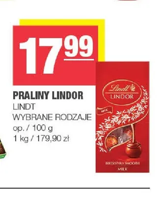 Praliny Lindor promocja w SPAR