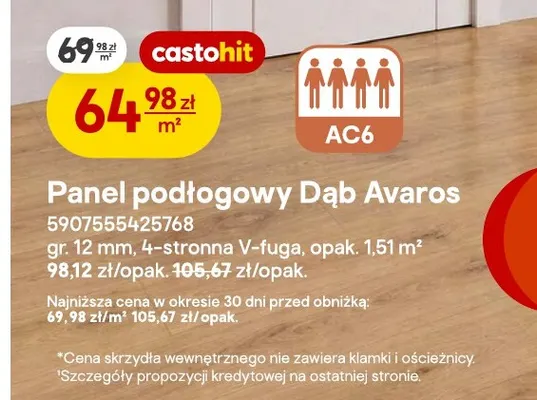 Panel podłogowy Dąb Avaros promocja w Castorama