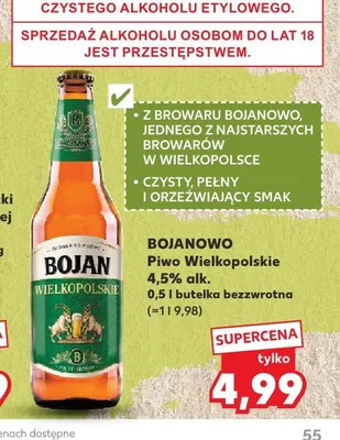 Piwo Wielkopolskie Bojanowo promocja w Kaufland