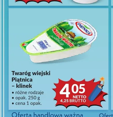 Twaróg wiejski Piątnica klinek promocja w Makro