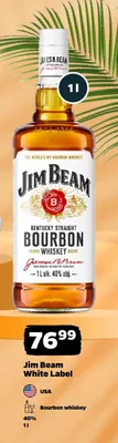 Bourbon whiskey Jim Beam White Label promocja w Netto