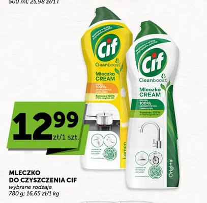 Mleczko do czyszczenia Cif promocja w Euro Sklep