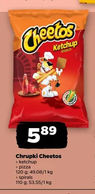 Chrupki Cheetos ketchup promocja w Netto