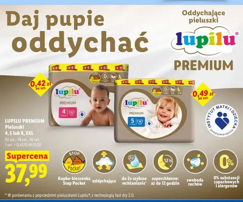 Pieluszki Lupilu Premium 5 XXL promocja w Lidl
